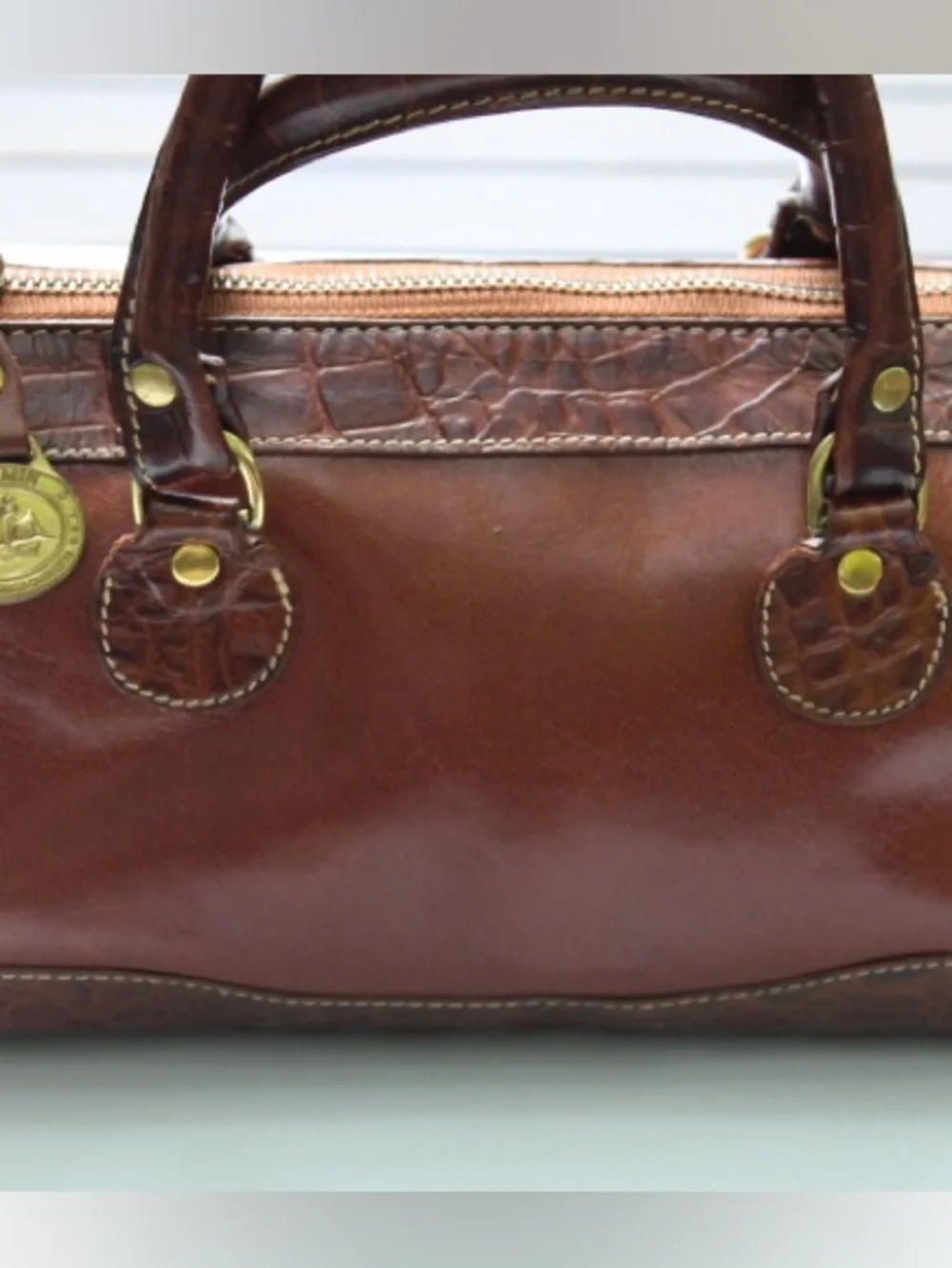 Vintage Brahmin small satchel bag